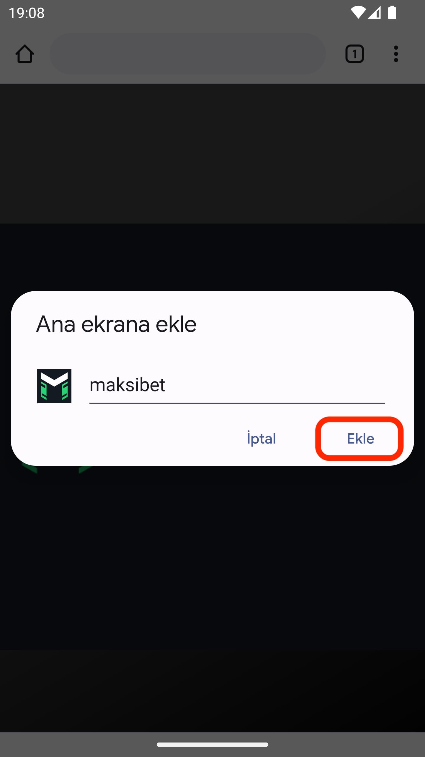 maksibet Mobil Tanıtım - Adım 6